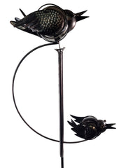 Twin Bird Rocking Balancing Garden Ornament Decoration Rocker Flying Stake7