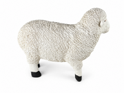 Realistic White Sheep Garden Statue Ornament Resin Outdoor Farm Animal Decor6