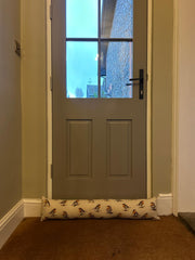 Robin Bird Draught Excluder Gift Home Decor Decoration Beige Cream Natural Real4