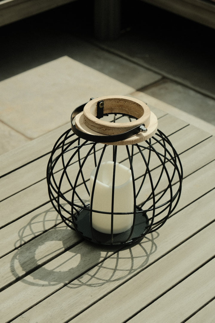 Black Metal Hanging Lantern Candle Holder Rustic Garden Patio Outdoor Decor17