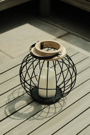 Black Metal Hanging Lantern Candle Holder Rustic Garden Patio Outdoor Decor17