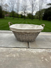 Natural Collection Laundry Lined Wicker Laundry Plain Liner Basket With Handles16