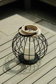 Black Metal Hanging Lantern Candle Holder Rustic Garden Patio Outdoor Decor16