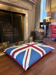Vintage Retro Union Jack UK Floor Cushion Red Blue Dog Bed Garden Indoor Gift7
