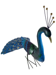 Tail Down Decorative Peacock Bird Animal Metal Garden Giftware  Ornament20
