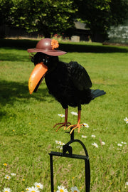 Rocking Balancing Mum Crow Rocker Garden Ornament Decoration Stake Gift Decor4