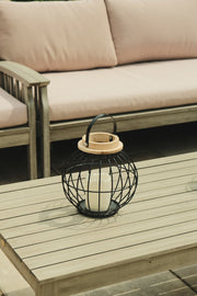 Black Metal Hanging Lantern Candle Holder Rustic Garden Patio Outdoor Decor6