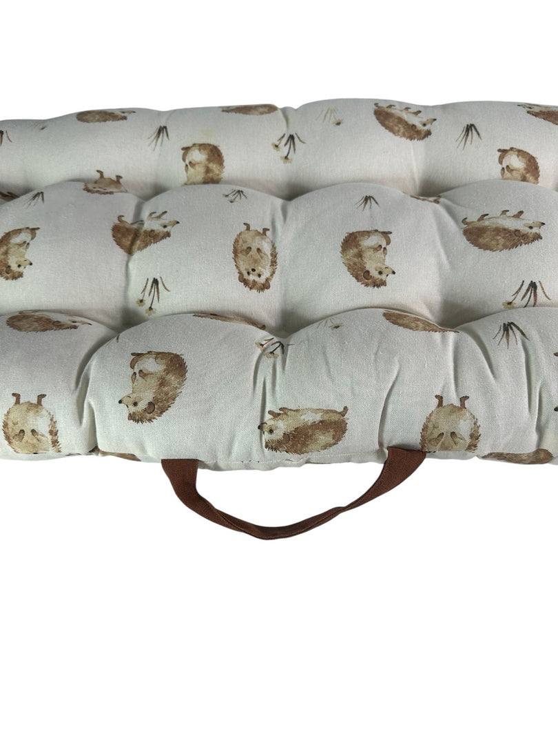Happy Hedgehog Bench Seat Pad Grey Cushion Outdoor Garden Decor 110cm x 50cm17