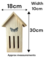 Small Wooden Butterfly Hotel Home Hanging Bug House Garden Gift Decoration1