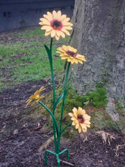 Sunflower Decorative Floral Metal Garden Decor Stake Giftware Gift0