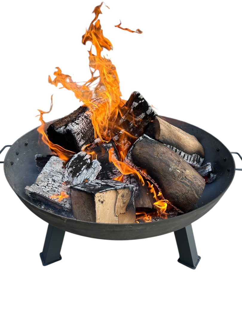 Large Garden Fire Pit Outdoor Patio Camping Cast Iron Bowl Log Burner Heater19