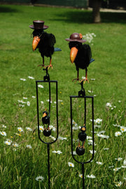 Rocking Balancing Mum Crow Rocker Garden Ornament Decoration Stake Gift Decor8