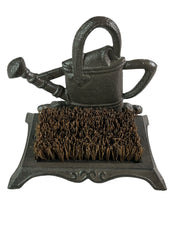 Cast Iron Watering Can Boot Scraper Brush Shoe Welly Boot Cleaner Garden Gift8