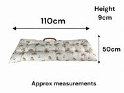 Happy Hedgehog Bench Seat Pad Grey Cushion Outdoor Garden Decor 110cm x 50cm1