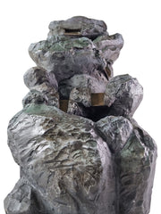 Rock Pool Water Feature Slate Effect Garden Light Up LED Outdoor Decor Gift14