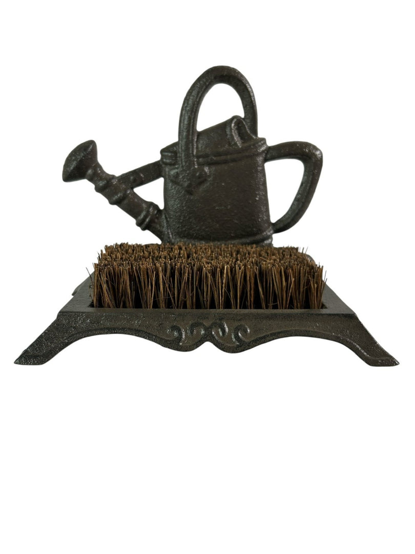 Cast Iron Watering Can Boot Scraper Brush Shoe Welly Boot Cleaner Garden Gift12