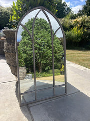 Dorchester XL Solar Powered Gothic Arch Garden Mirror LED Outdoor Wall Decor3