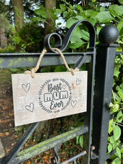 Best Mum Ever Logo Wooden Garden Sign Hanging Plaque Notice Gift Love Mother5