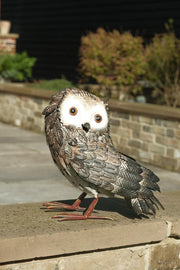 Metal Owl Garden Ornament Decorative Outdoor Owl Statue Sculpture Patio Lawn4