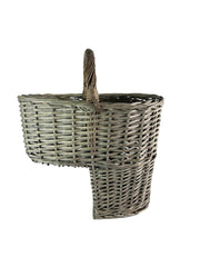 Driftwood-wash Wicker Willow Stair Basket with No Liner Home Stairs Storage Tidy14