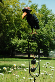 Rocking Balancing Mum Crow Rocker Garden Ornament Decoration Stake Gift Decor10