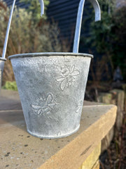 Set Of 3 Zinc Bumblebee Hanging Fence Plant Pots Bee Flower Pot Garden Balcony10