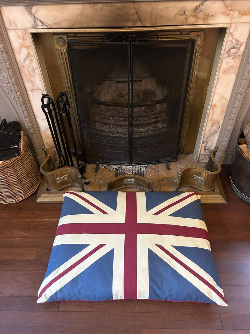 Vintage Retro Union Jack UK Floor Cushion Red Blue Dog Bed Garden Indoor Gift13