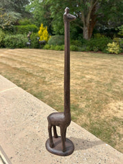 Cast Iron Giraffe Kitchen Roll Holder Paper Towel Stand Animal Door Stop Gift0