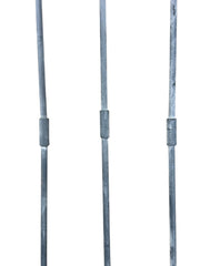 Set Of 3 Poppy Seed Heads Vintage Metal Ornament Garden Stake Outdoor Giftware10