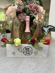 Best Mum Ever Double Sided Hamper Grey Gift Box Storage Wood Crate 2 Sizes6