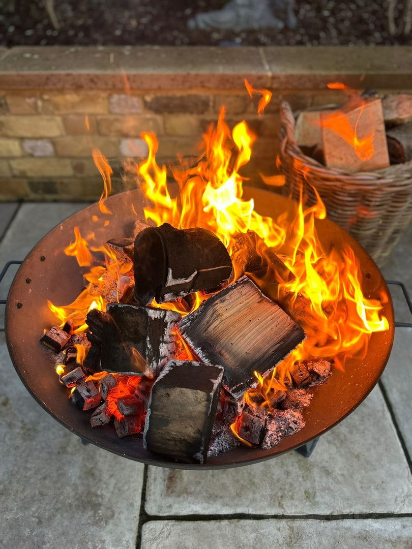 Large Garden Fire Pit Outdoor Patio Camping Cast Iron Bowl Log Burner Heater7