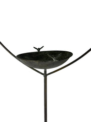 Antique Grey Heart Bird Bath Stake Feeder Garden Giftware Decor Decoration Gift7