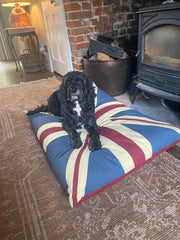 Vintage Retro Union Jack UK Floor Cushion Red Blue Dog Bed Garden Indoor Gift19