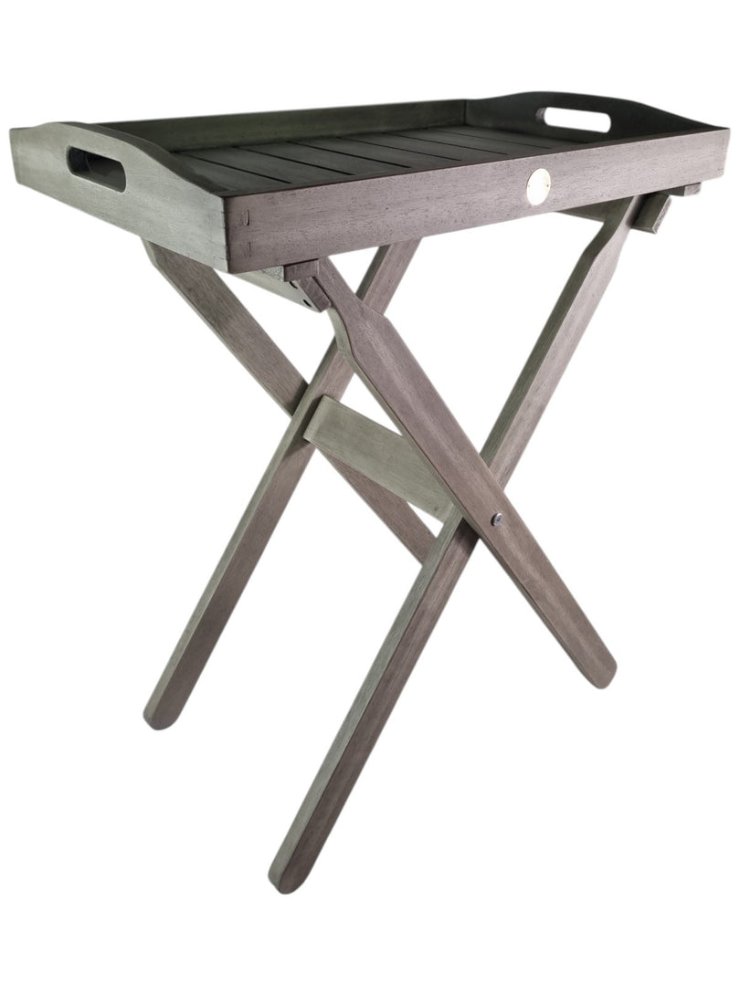 Queen Classic Grey Wooden Garden Bench & Butler Tray 2/3 Seat Indoor Outdoor5