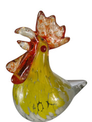 Set of 3 Solar Chicken Cockerel Lights Colourful Glass Garden Decor Stakes Gift17