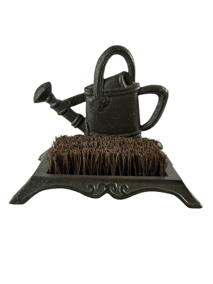 Cast Iron Watering Can Boot Scraper Brush Shoe Welly Boot Cleaner Garden Gift6