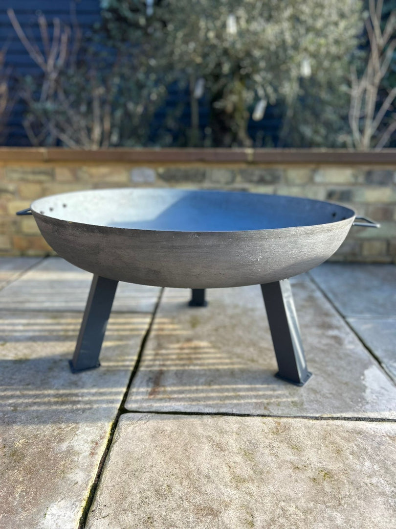 Large Garden Fire Pit Outdoor Patio Camping Cast Iron Bowl Log Burner Heater15