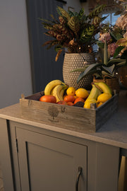 Heritage Set of 3 Wooden Nesting Storage Crates Rustic Grey Vintage Style Box9