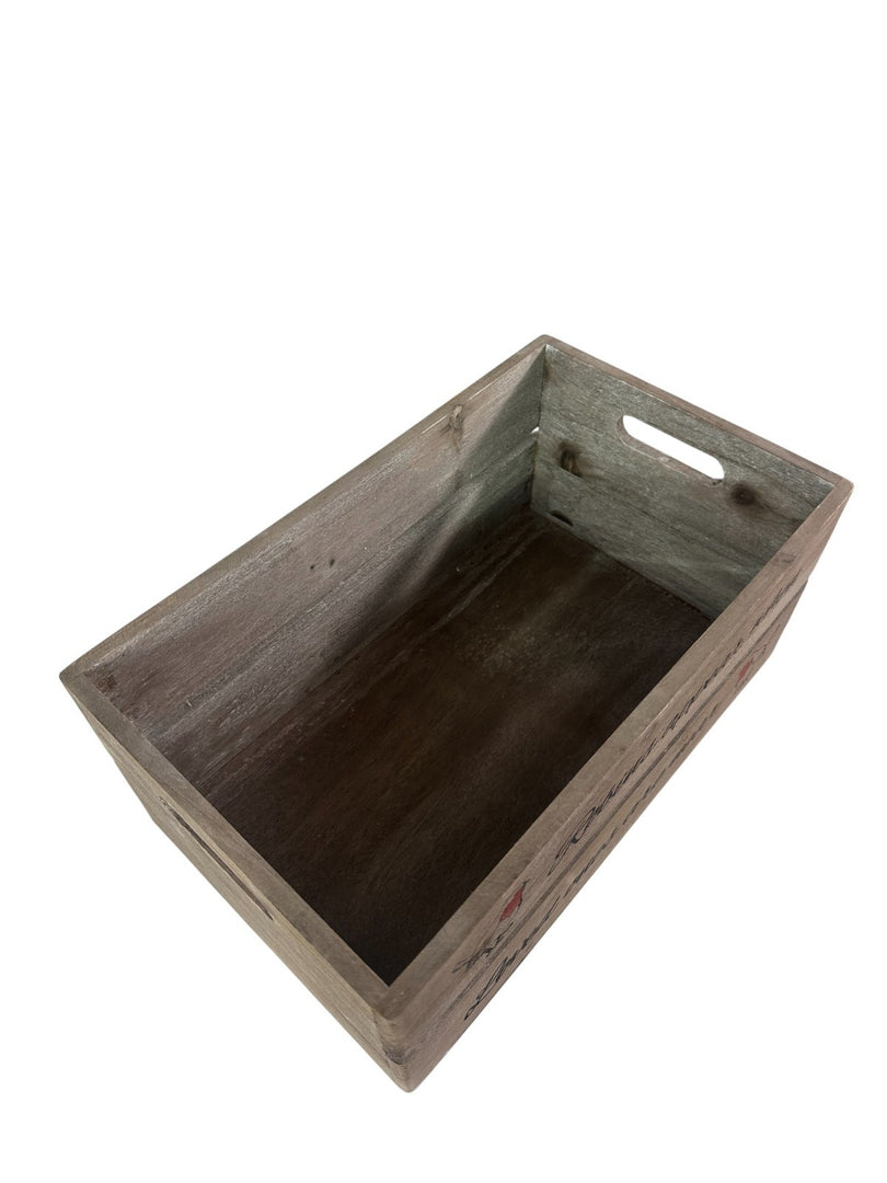 Wooden Crate Robins Appear When Loved Ones Are Near Decorative Box Christmas6