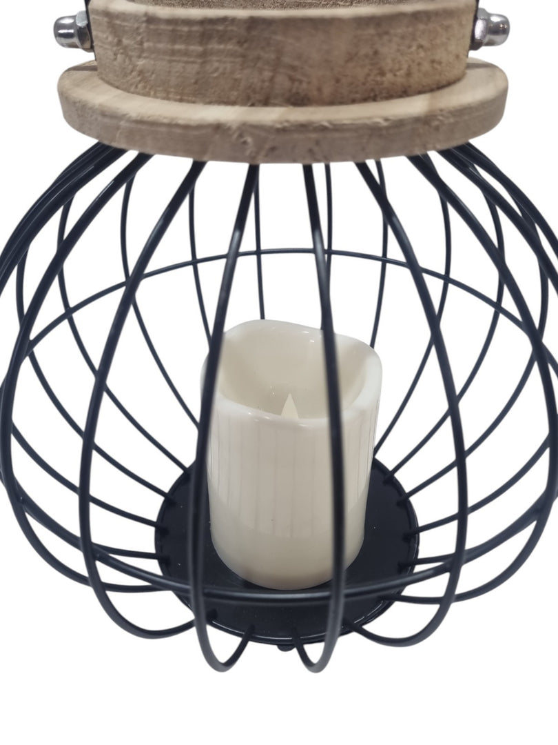 Black Metal Hanging Lantern Candle Holder Rustic Garden Patio Outdoor Decor22