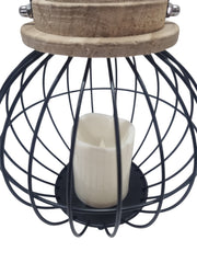 Black Metal Hanging Lantern Candle Holder Rustic Garden Patio Outdoor Decor22