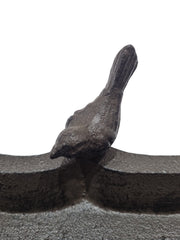 Cast Iron 2 Birds Trough Bird Feeder Seed Nut Garden Gift Ornament Decoration4