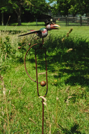 Colourful Flying Rocking Balancing Crow Rocker Garden Ornament Decoration Stake11