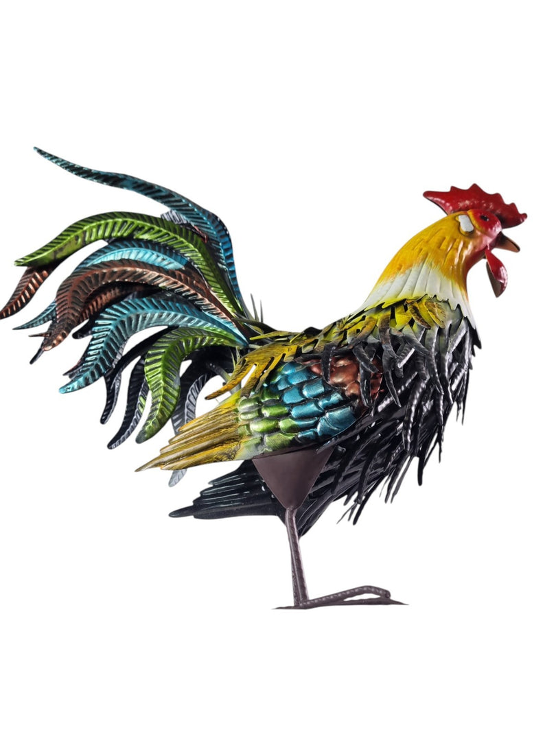 Decorative Cockerel Bird Animal Countryside Metal Garden Giftware Ornament8