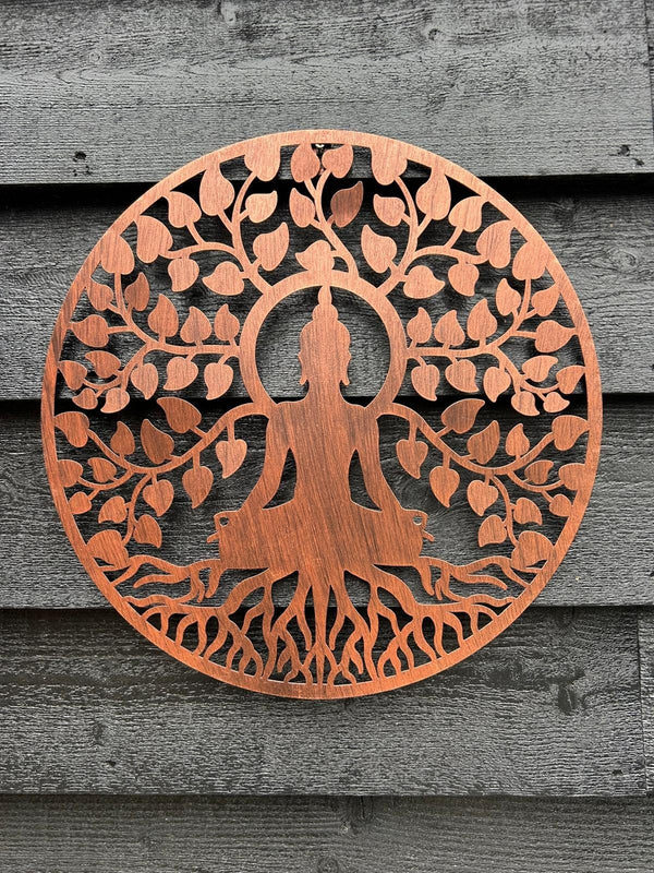 40cm Wall Art Bronze Buddha Garden Home Gift Plaque Decoration Decor0