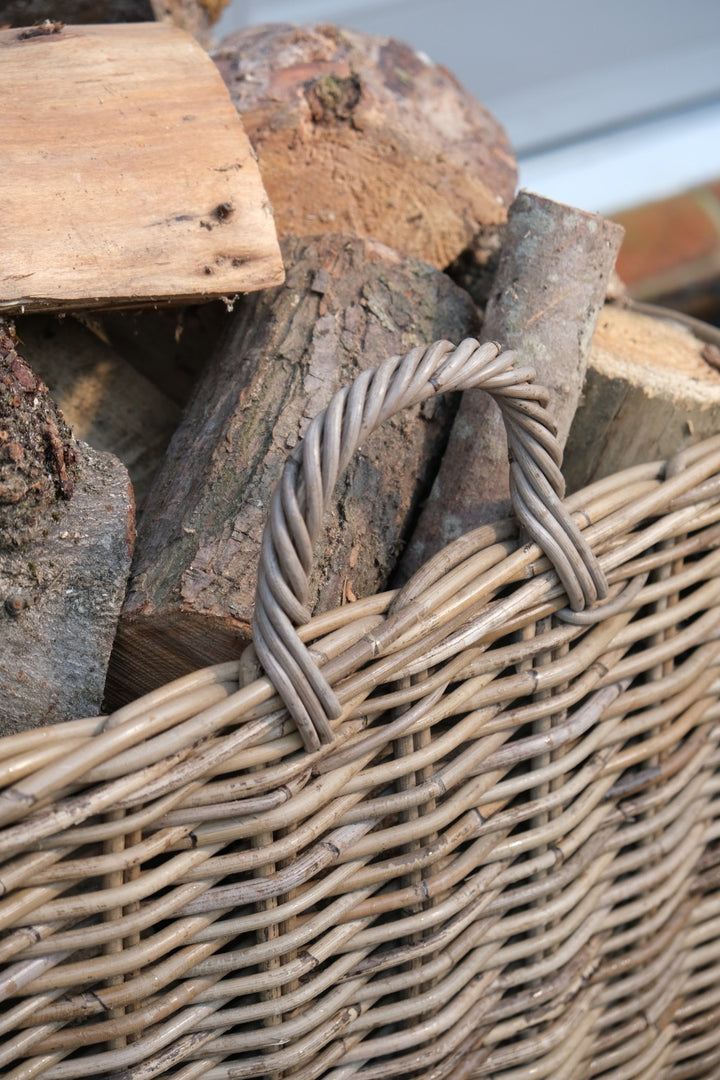 NEW Rectangular Kubu Wicker Rattan Log Storage Handmade Basket Large Heavy Duty9