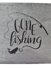 Wooden Beer Bottle Gift Box Carrier Fishing Fisherman Gift Novelty Xmas Large20