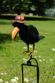 Rocking Balancing Mum Crow Rocker Garden Ornament Decoration Stake Gift Decor6
