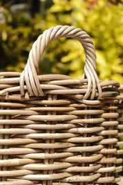 NEW Round Kubu Wicker Rattan Log Storage Handmade Traditional Fireside Basket7