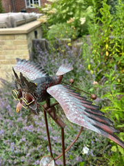 Flying Rocking Balancing Wise Owl Bird Rocker Garden Ornament Decoration Stake10